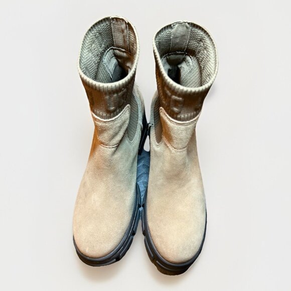 NEW UGG Brooklyn Chelsea Platform Hickory Suede Waterproof Boots Womens Size 11 - Picture 8 of 8